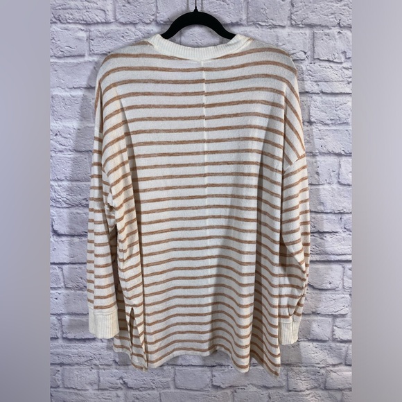 Abercrombie & Fitch Soft Cozy Neutral Striped Sweater Size XL - Picture 7 of 7